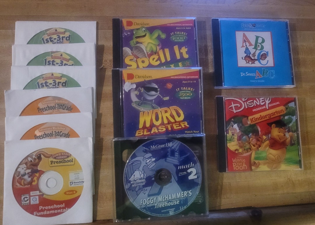 Educational PC Games Collection for Kids & Young Children Etsy