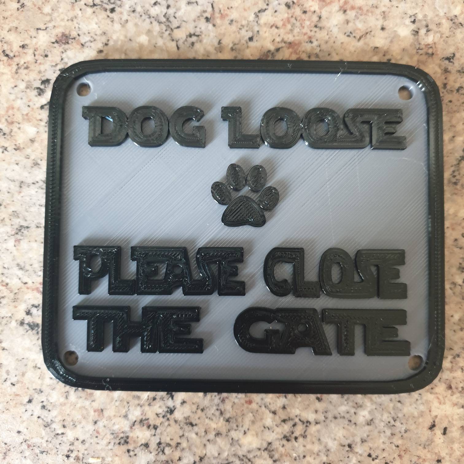 Printed gate sign for dogs or to keep gate closed Etsy