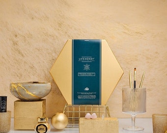 Japanese Kintsugi Kit: Handmade Bowl, Golden Repair Activity. Sweeten Life's Changes with this Gift!
