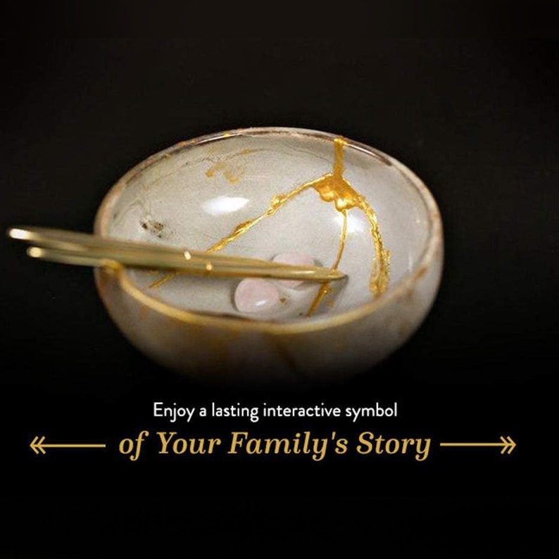 Family Kit: Japanese Kintsugi Ceremony. Family Unity Activity. Great for any Gathering. Tell your Family's Story with a New Family Heirloom image 3