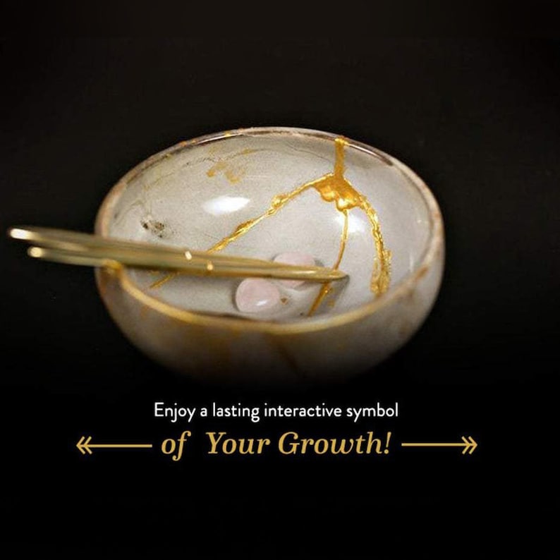 New You Kit: Japanese Kintsugi Ceremony. A Rite of Passage in a Box Celebrate Birthdays, Graduations, New Years, Baby Showers, Housewarming image 3