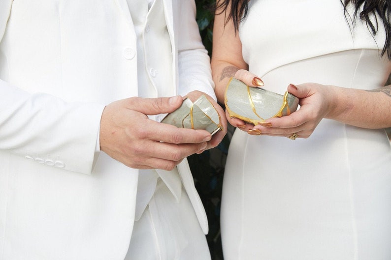 Newlyweds Kit: Japanese Kintsugi Ceremony with Online Course. Union Keepsake, Honeymoon Kit, Wedding Gift, Anniversary Gift for lasting Love