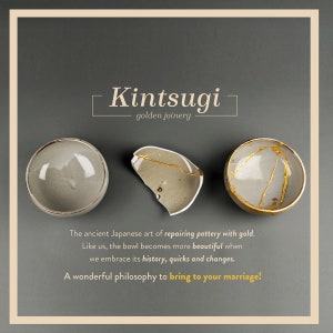 Newlyweds Kit: Japanese Kintsugi Ceremony. Union Keepsake, Wedding Gift or Anniversary Gift for Lasting Love image 2