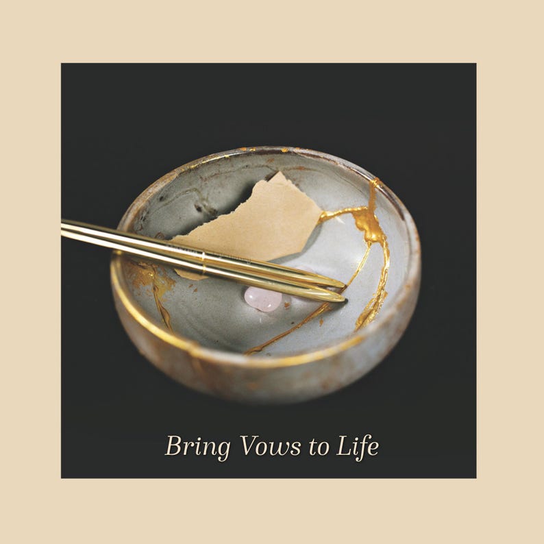 Newlyweds Kintsugi Kit, Wedding Gift for Couples, Anniversary Experience Gift, Bring Your Vows to Life! image 11