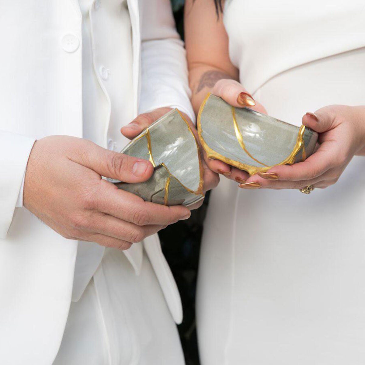 Newlyweds Kit: Japanese Kintsugi Ceremony. Romantic Holiday Gift, Union Keepsake, Wedding Gift, or Anniversary Gift for Lasting Love