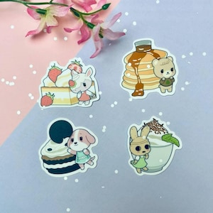 ACNH Villager Food Waterproof Stickers
