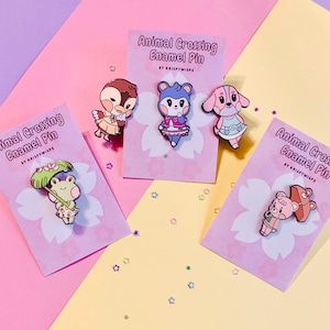 ACNH Cozy Enamel Pins