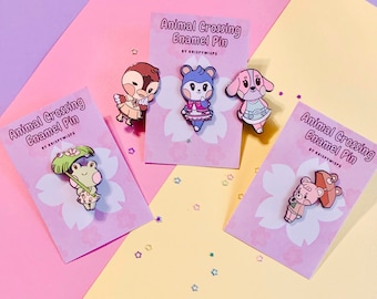 ACNH Cozy Enamel Pins
