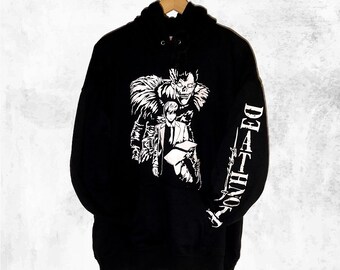 Death Note Hoodie Etsy Death Note Hoodie Etsy