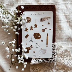 gingerbread sticker sheet