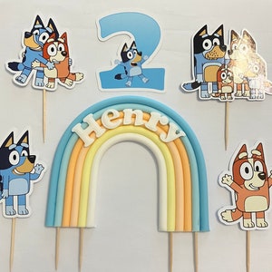 Unofficial Bluey cake topper