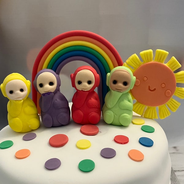 Edible fondant Teletubbies