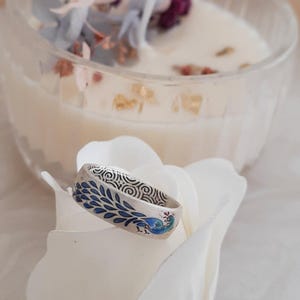 Peacock Sterling Silver Traditional Ring for her, Statement Ring, Indian Wedding Gift, Minimalist Ring
