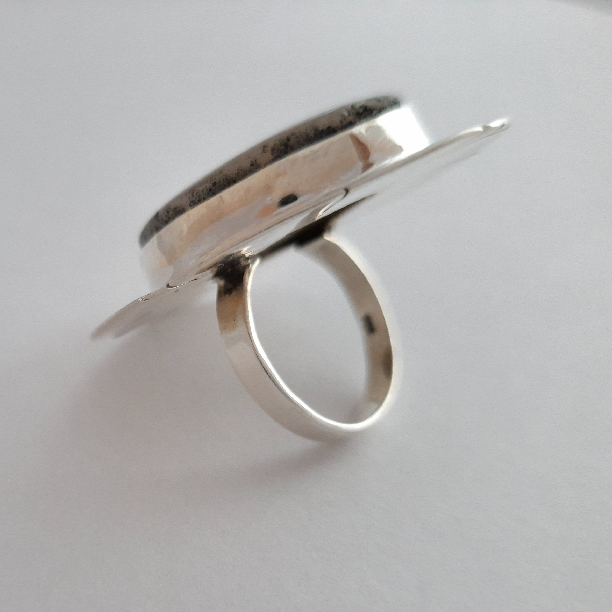 Gemini Birthstone Ring Handmade Jewelry Natural Blue Agate Etsy