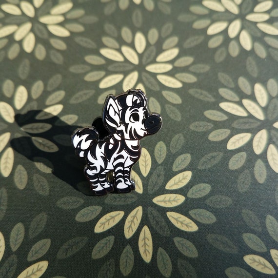 Zebra - Mini Pin - Hard Enamel Pin - Black Nickel Metal - 2 colors - Baby Animal