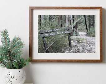 National Park Walking Track. Printable wall art. Ready made to print out.