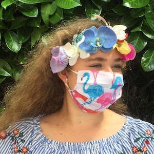Kids Face Mask: Children, Girl&#39;s, ages 2-6, breathable, washable, reusable 100% cotton, 2 layers, Free UK shipping, sealed pack, top quality