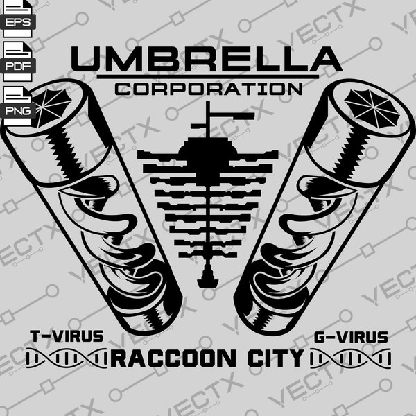 umbrella resident evil, Umbrella Corporation,zombie games, Umbrella logo, svg, eps, pdf, png, Instant Download