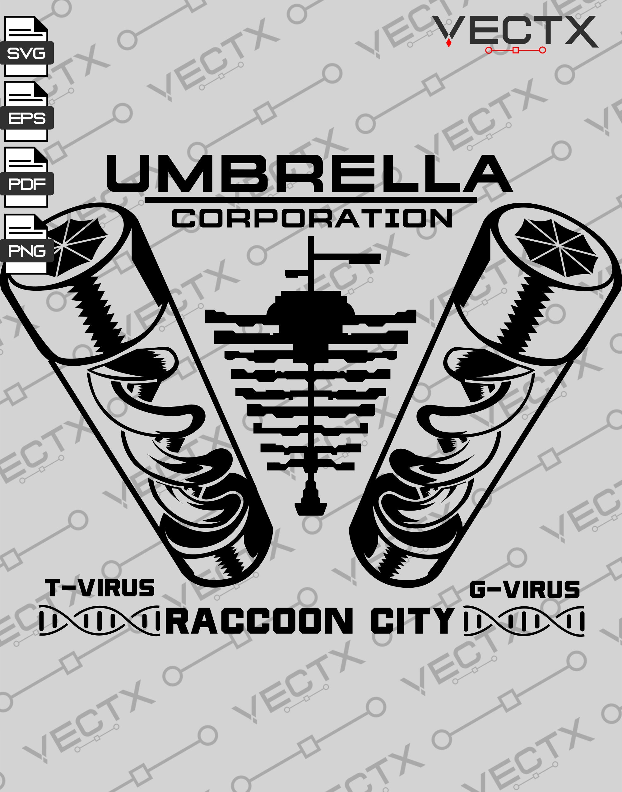 Umbrella Corporation Logo for Cutting - SVG, PNG, and JPEG