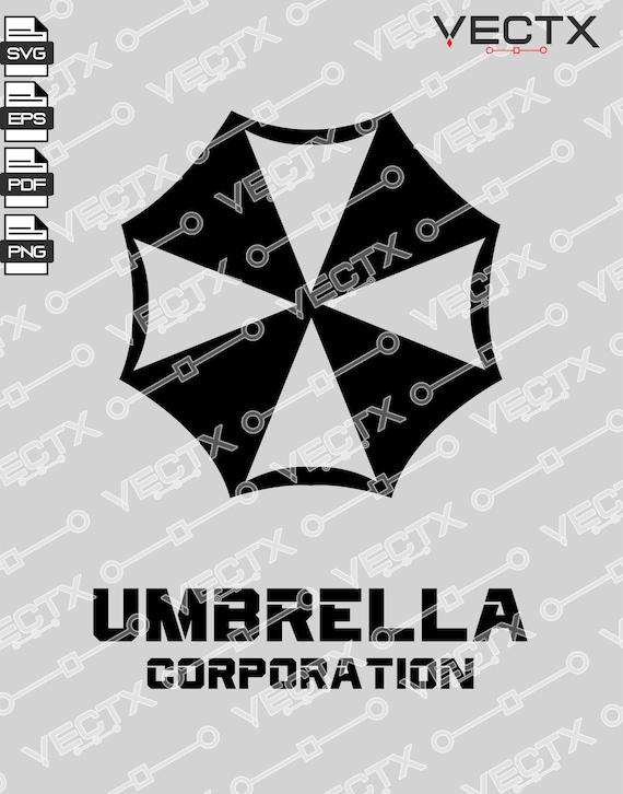 Large Umbrella Corporation Logo Resident Evil Vinyl Decal Sticker 10H x  10W