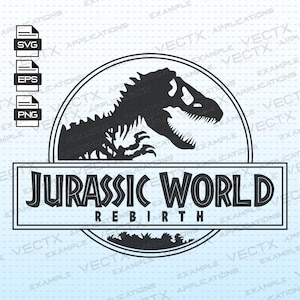 Jurassic Park, Jurassic world rebirth svg, eps, pdf, png, Digital Cut File, Instant Download, Digital Files