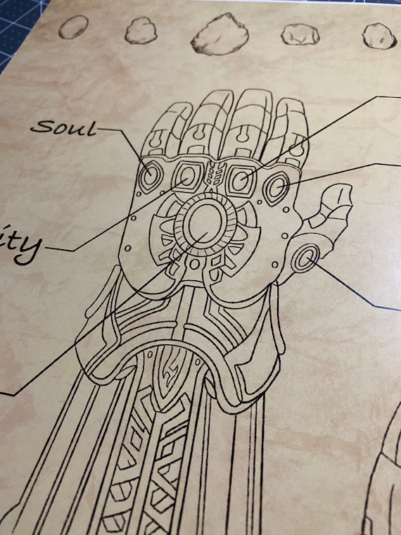Infinity Gauntlet Art Print Thanos Inspired Dot Work  Etsy UK  Disney  marvel Avengers Avengers infinity stones