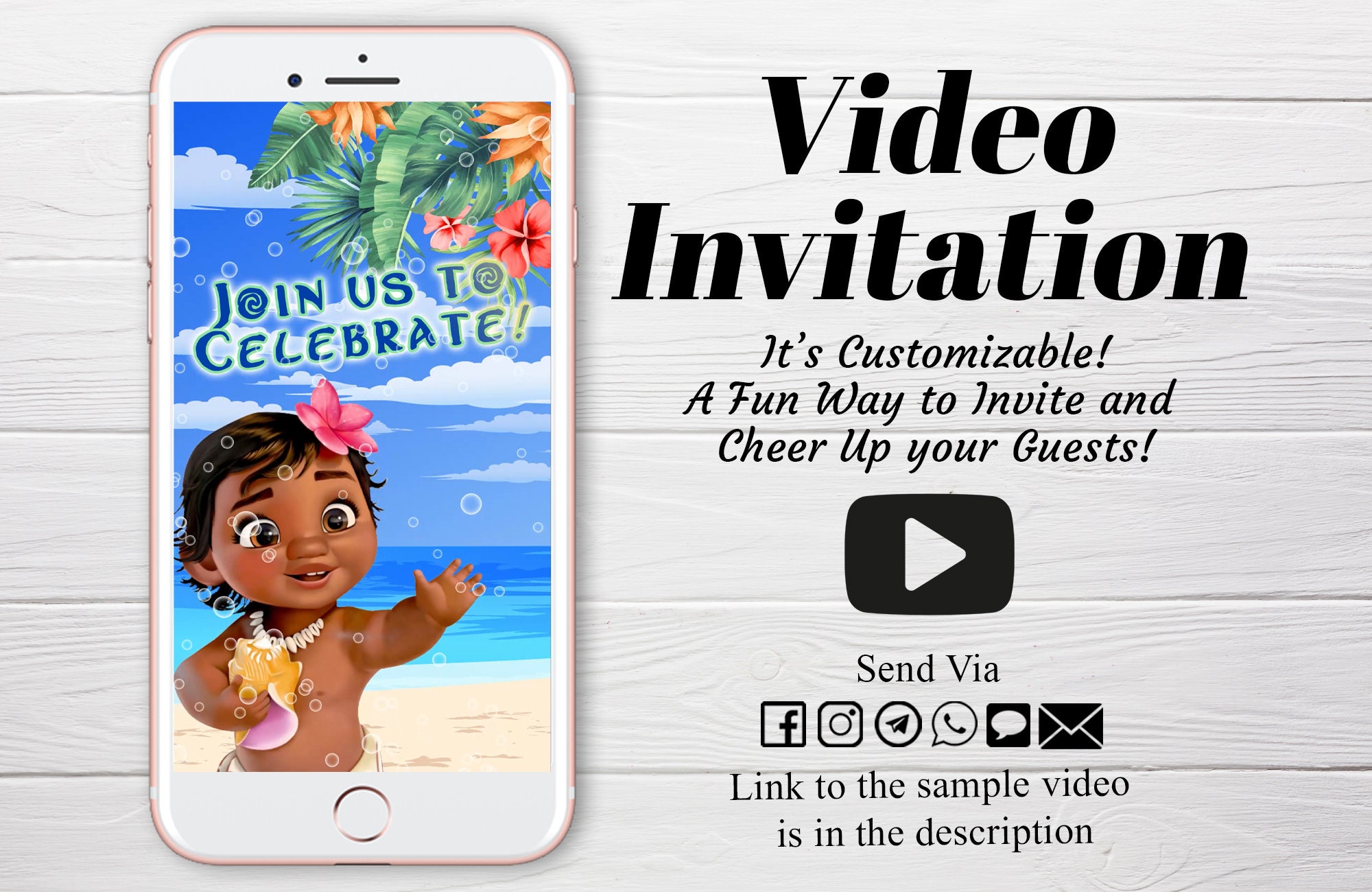 Moana Animated Video Birthday Invitation Maui Fun Themes - Etsy Australia Moana Animated Video Birthday Invitation Maui Fun Themes - Etsy Australia