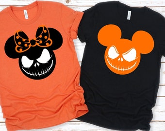 Disney Halloween Shirt, Halloween Matching Shirts, Halloween Shirt, Halloween Mickey Minnie Shirt, Halloween Couple Shirt,Gift For Halloween