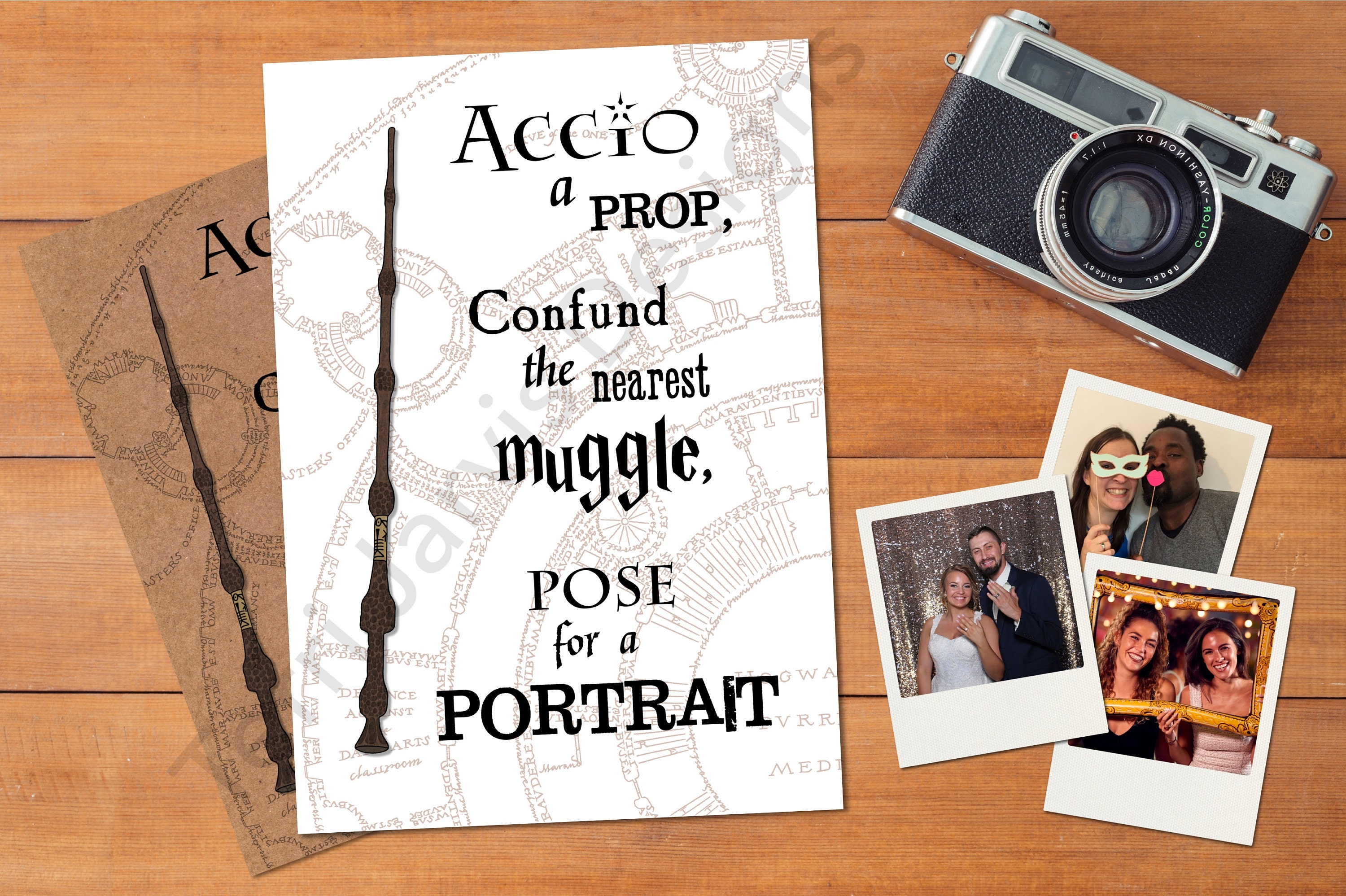 Harry Potter Photo Booth Props, Wizard Photo Props, Hogwarts Photobooth  Props - Prin…