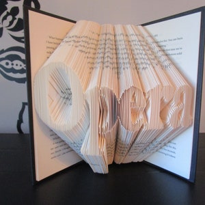 Opera Folded Book Art, Opera lover gift, birthday gift, book sculpture, Christmas gift