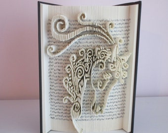 Horse Folded Book Art