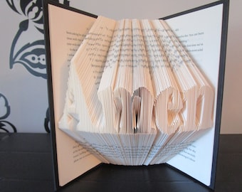 Amen Folded Book Art, religious gift, church gift, unique gift, book sculpture, Christmas gift
