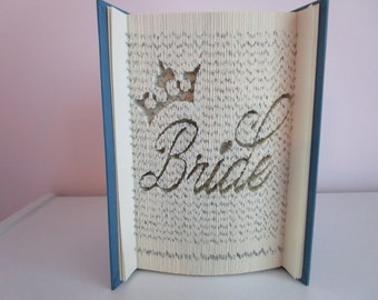 Bride Folded Book Art