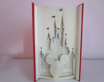 Disney Castle with Mickey Folded Book Art