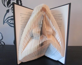 Star Trek Insignia Folded Book Art, Trekkie gift, birthday gift, book sculpture, Christmas gift