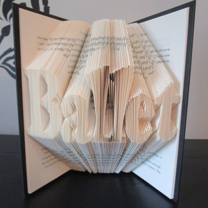 Ballet Folded Book Art, Ballet lover gift, Ballet dancer gift, birthday gift, book sculpture, Christmas gift