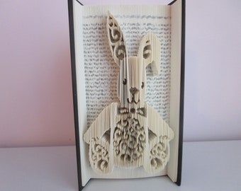 Bunny Folded Book Art