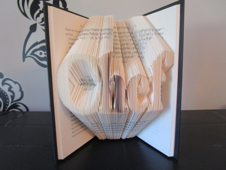 Chef Folded Book Art, chef gift, foodie gift, kitchen decor, birthday gift, Christmas gift image 1