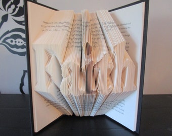 Faith Folded Book Art, religious gift, church gift, book sculpture, Christmas gift