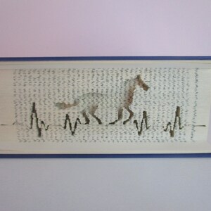 Horse Heartbeat Folded Book Art