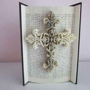 Fancy Cross Folded Book Art