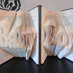 Baby Boy Folded Book Art, baby shower cadeau, nieuwe moeder cadeau, boek sculptuur