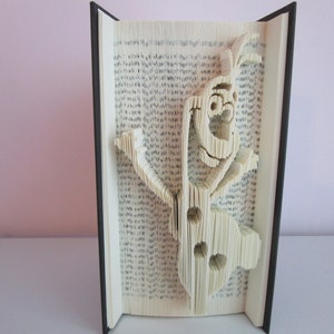 Frozen Olaf Folded Book Art