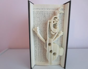 Frozen Olaf Folded Book Art