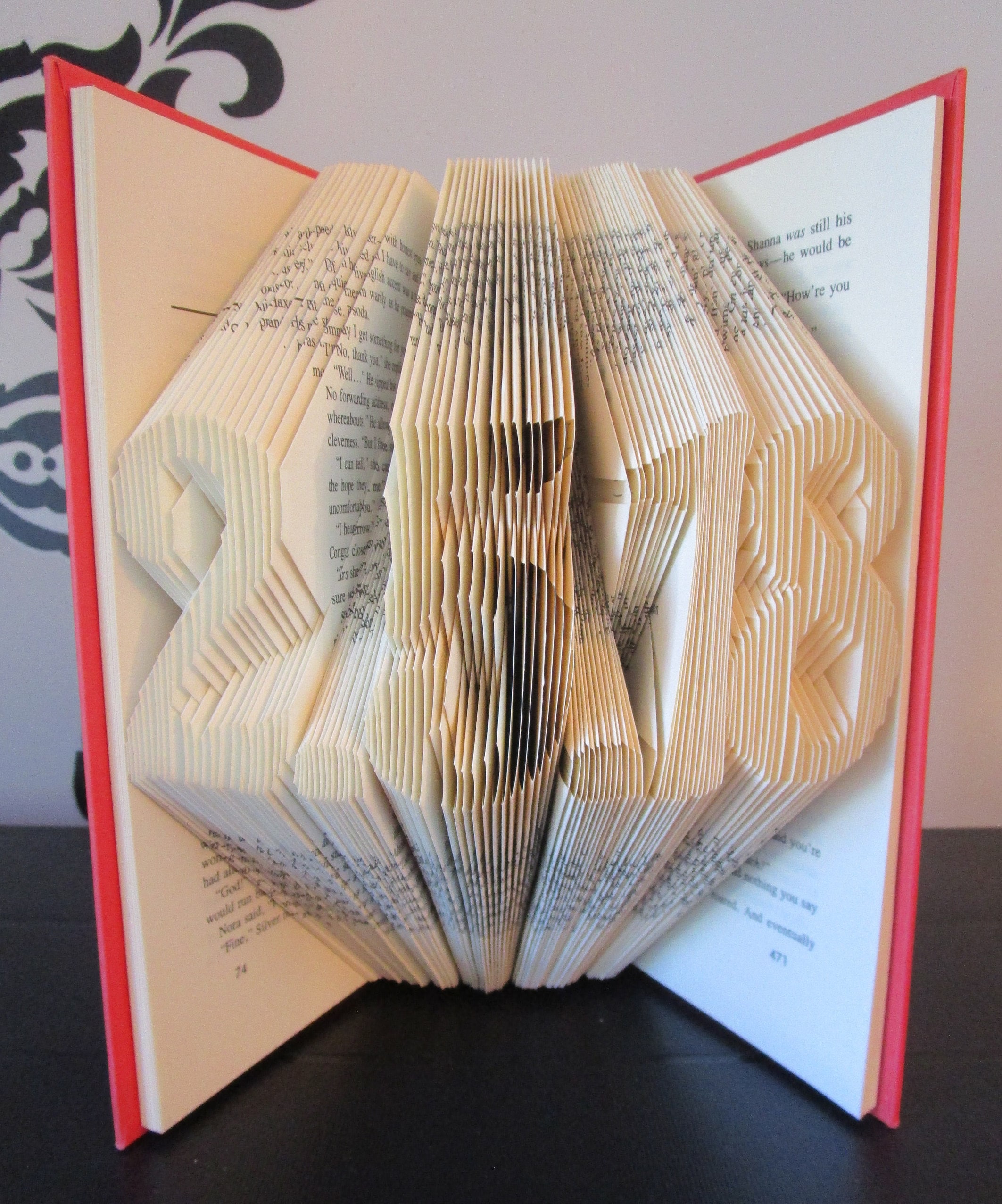 Custom Date Folded Book Art wedding date birthday | Etsy