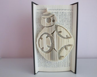 BB8 Folded Book Art