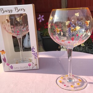 Personalised Bee Gin Glass