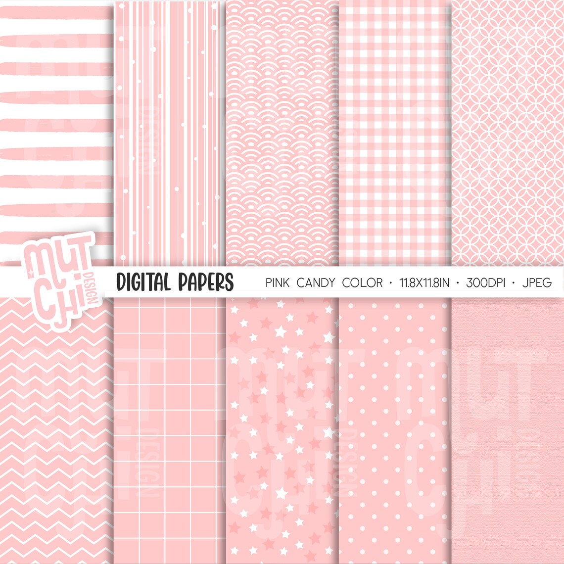 Candy Color Digital Paper Set Candy Colors Backgrounds Candy - Etsy