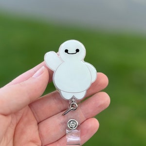 Baymax Pain Scale ID Badge Reel, Disney Badge Reel, Nurse Gift, Hospital  Week