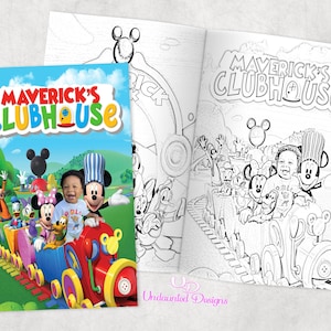 custom Coloring Book  Mickey Mouse Clubhouse